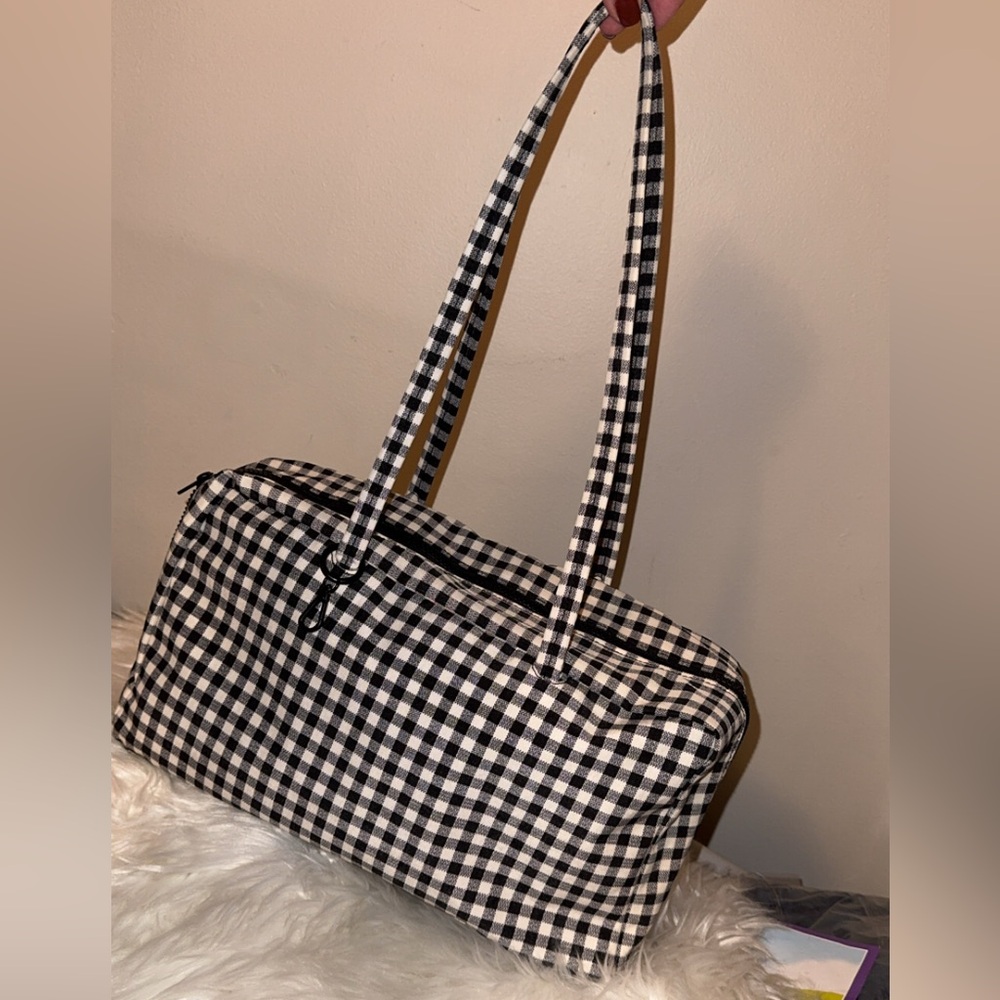 Baggu Medium Bowler Bag - Gingham